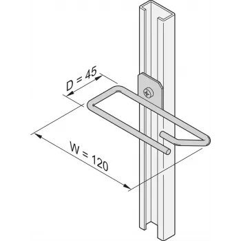 Schroff káblové očká F.C-RAIL 45X120MM 4X (20118339)