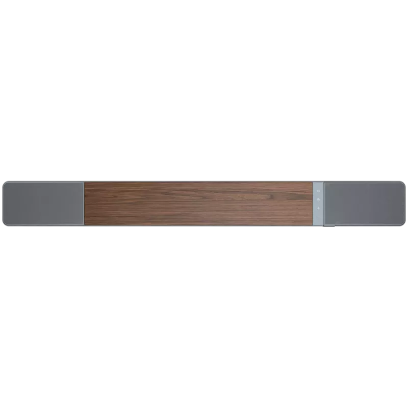 Soundbar reproduktor KLIPSCH 1073541 — 3.1.2 kanály, 100 W RMS, integrovaný subwoofer, sivý/orech
