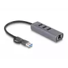 DeLOCK 64282 dokovacia stanica pre notebook a port replikátor káblový USB 3.2 Gen 1 (3.1 Gen 1) Type-C sivá (64282)