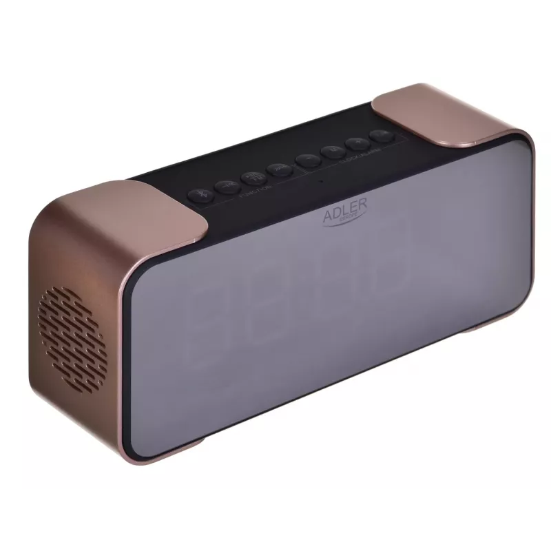 Digitálny budík Adler AD 1190CR — LED displej, FM rádio, Bluetooth, SD prehrávač, 2600 mAh batéria