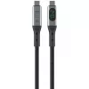 USB kábel 4smarts 541438 USB4 Gen 2x2 1,5 m USB-C čierny sivý