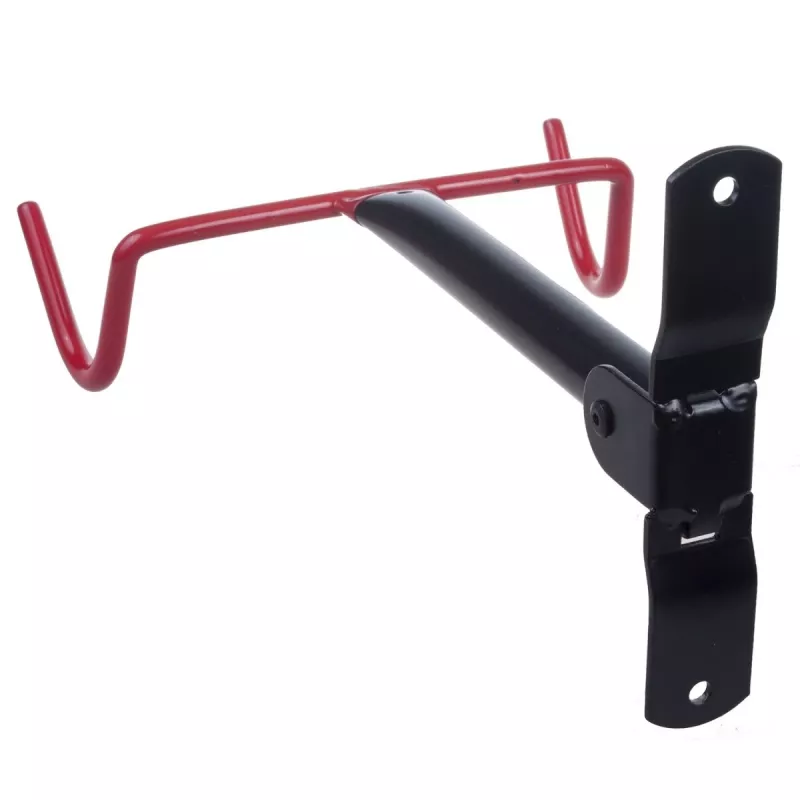 Nástenný stojan na bicykel MACLEAN MC-430, horizontálny držiak, nosnosť do 30 kg, čierny