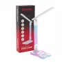 Stolná lampa Hawk HW-LAMP04 biela LED nastaviteľná, biely povrch, nastaviteľná hlava a rameno