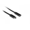 USB kábel LANBERG CA-USBE-20CC-0015-BK USB-C na USB-C 1,5 m, USB 3.2 Gen 1 (5 Gbit/s), pozlátené kontakty, čierny