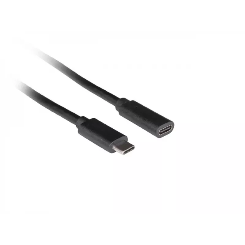 USB kábel LANBERG CA-USBE-20CC-0015-BK USB-C na USB-C 1,5 m, USB 3.2 Gen 1 (5 Gbit/s), pozlátené kontakty, čierny