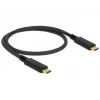 USB kábel DeLOCK 83042 USB 3.2 Gen 2 0,5 m USB C čierny