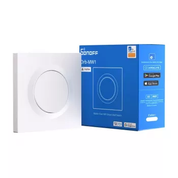 Nástenný smart spínač Sonoff MINIR4M-E kompatibilný s Matter Wi‑Fi ovládanie, 4-násobný