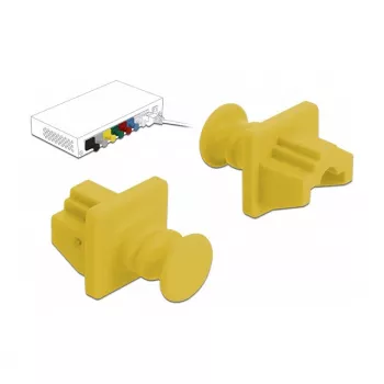 Protiprachová krytka DeLOCK 86511 RJ-45 10 kusov