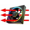 Skriňový ventilátor MODECOM VOLCANO LOOP 120 ARGB Reverse Fan čierny 120 mm PWM 400–1400 RPM ARGB header