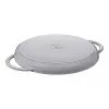 Grilovacia panvica ZWILLING STAUB okrúhla 30 cm sivá