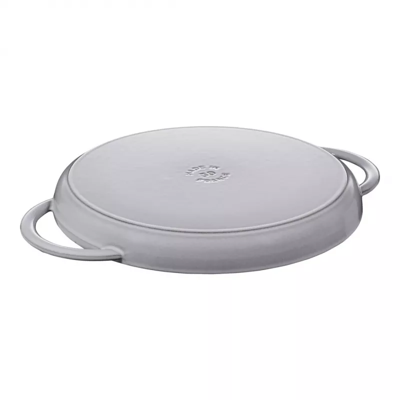 Grilovacia panvica ZWILLING STAUB okrúhla 30 cm sivá