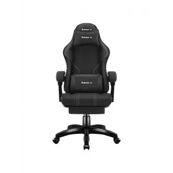 Herná stolička huzaro Force 3.7 Carbon čierna – ergonomická, výškovo nastaviteľná 107,5–116,5 cm, 5 koliesok, bedrová a krčná podložka