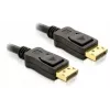 DisplayPort kábel DeLOCK 82424 3 m konektor samec-konektor samec zlatý čierny