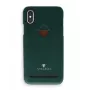 Zadný kryt s priehradkou na karty VixFox pre iPhone X / XS, lesná zelený ochranné puzdro s priehradkou na karty