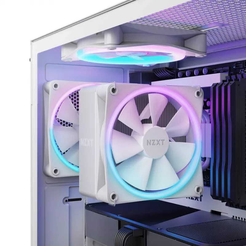 NZXT T120 RGB procesorový vzduchový chladič 12 cm biely 1 ks