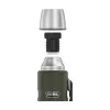 Termoska THERMOS TH-170028 470 ml, vákuovo izolovaný nerez, olivovo zelená, 24 h teplé/studené