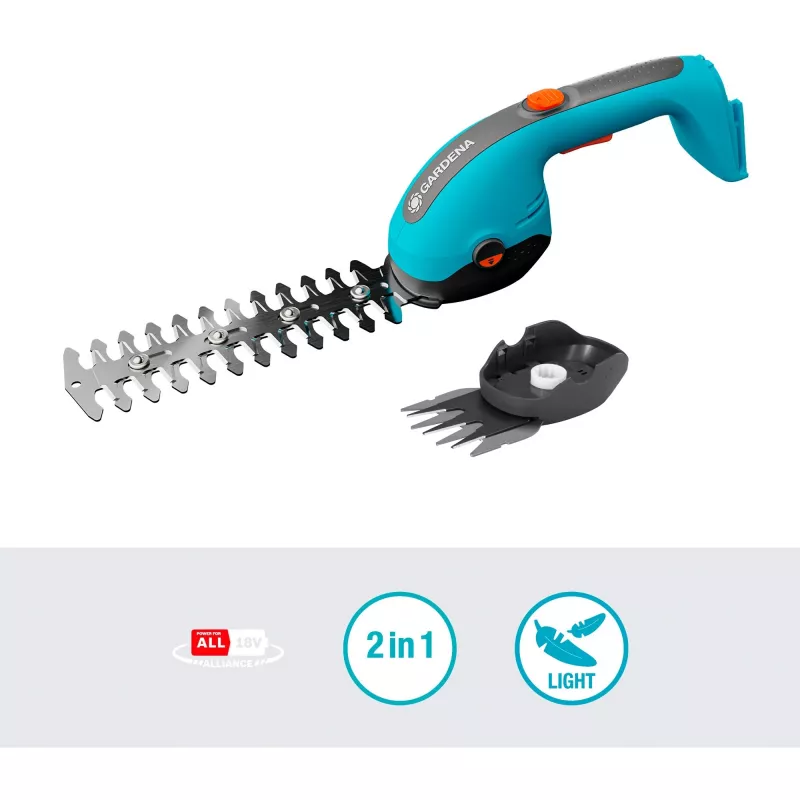 Akumulátorové nožnice na trávu GARDENA 14750-55 20 cm 18 V zelená sivá