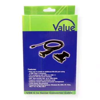 ROTRONIC-SECOMP VALUE - sériový adaptér - USB-C - RS-232 x 1