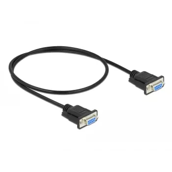 Sériový kábel DeLOCK 86614 čierny 0,5m RS-232