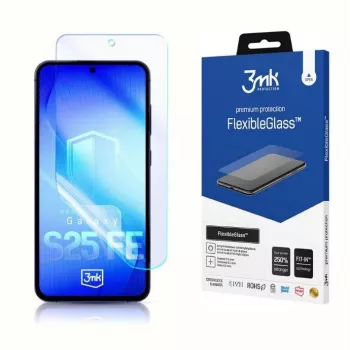 Ochranná fólia na displej z tvrdeného skla FlexibleGlass 3MK pre model Samsung Galaxy S25 FE