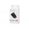 LCD nástenná nabíjačka USB zásuvka + USB-Cx2 PD 65W GAN čierna wattmeter