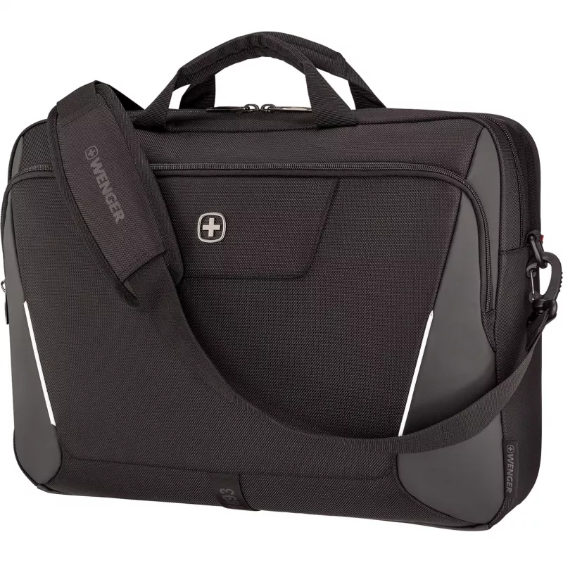 Taška na notebook Wenger XE Brief 17 – vhodná pre 17-palcové notebooky, priehradka na tablet, čierna