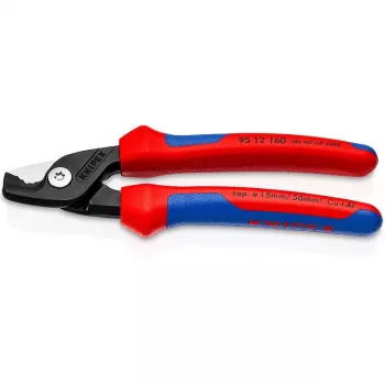 Rezačka silových káblov Knipex StepCut čierna modrá červená