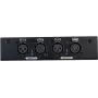 DMX splitter EUROLITE DMX Split 2 3/5-pin — 1 vstup na 2 výstupy, podporuje 3-pin a 5-pin DMX