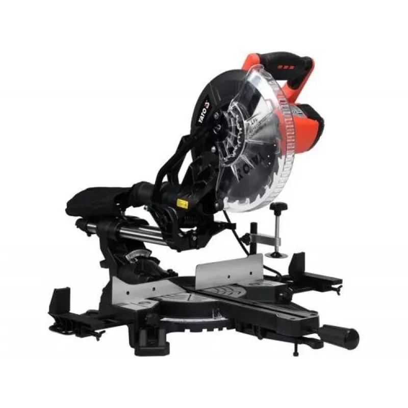 YATO POKOSOVÁ PÍLA 1800W S POSUVOM, LASER 255mm