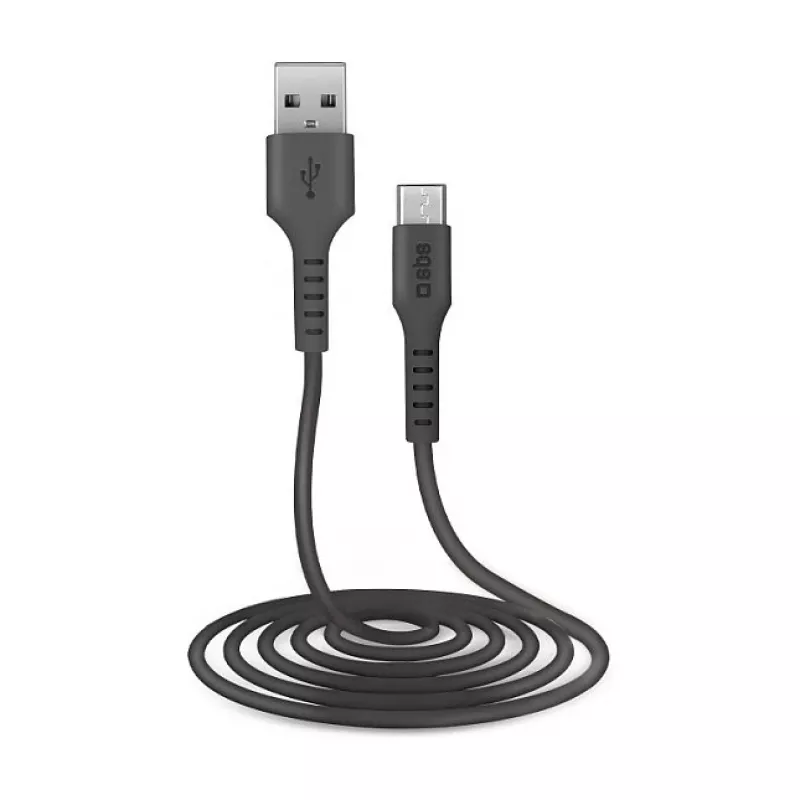 SBS TECABLEMICRO2K 2 m USB A Micro-USB B samec-samec čierny USB kábel (TEKabelMICRO2K)