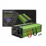 Automobilový menič Qoltec Monolith 1200 W zelený 12 V