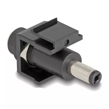 DeLOCK Keystone modul DC 5,5 x 2,1 mm samica na samca čierna
