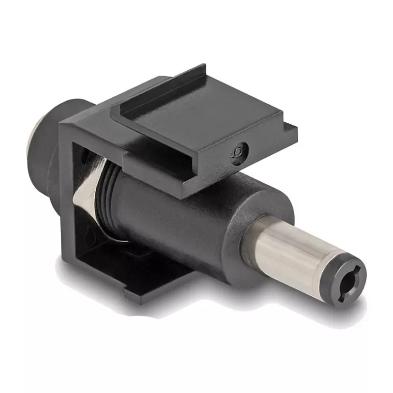DeLOCK Keystone modul DC 5,5 x 2,1 mm samica na samca čierny