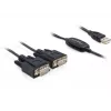 Sériový kábel DeLOCK 2x RS232/USB 2.0 čierny 61886