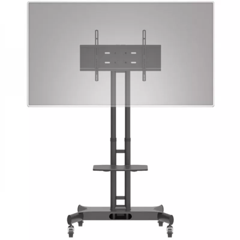 Hagor 8209 HP Twin Stand mobilný podlahový stojan pre displeje 32-55 palcov (81-140 cm), 45 kg, výškovo nastaviteľný, čierny