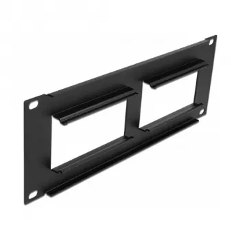 Patch panel DeLOCK Easy 45 10 palcov 2U čierny