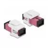 DeLOCK Keystone modul SC Simplex konektor samica na SC Simplex konektor samica