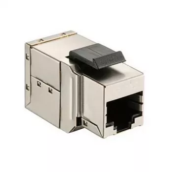 Chránená Cat6 Keystone inline spojka sada 8 ks, EQUIP — ploché prevedenie, RJ-45, 17×35,5×24,4 mm, strieborná