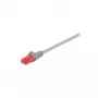 Wentronic Goobay CAT 6 patch kábel, U/UTP, sivý, 0,5 m - LSZH bez halogénov, meď (93668)