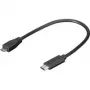 Wentronic Goobay USB 2.0 Micro konektor samec (Type-B) > USB-C konektor samec kábel, 0,2 m - USB 2.0 HighSpeed (67895)