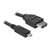 DeLOCK - video / audio kábel - HDMI - 32 AWG - HDMI, 19-pinový (M) - 19-pinový Micro-HDMI (M) - 3 m (82663)