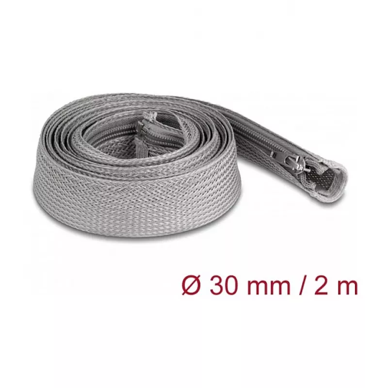 Pletená hadica DeLOCK 20831 2m x 30mm sivá