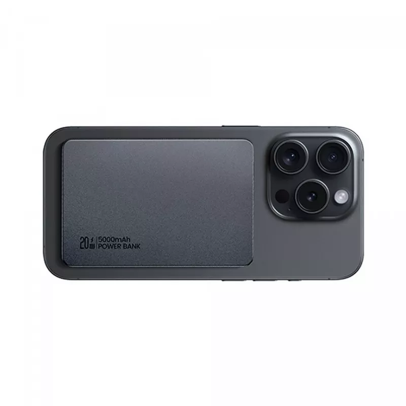 PowerBank 5000mAh 20W indukčný MagSafe titán