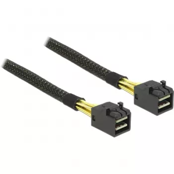 Delock - interný SAS kábel - SAS 6Gbit/s - 4x Mini SAS HD (SFF-8643) na 4x Mini SAS HD (SFF-8643) - 1,0m - pre P/N: 62703, 62704 (83387)