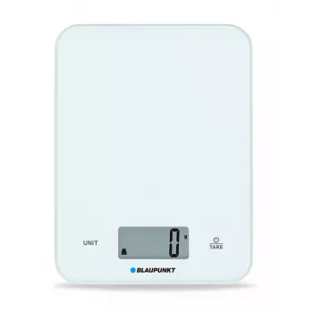 Kuchynská váha BLAUPUNKT FKS401 — biela, max. 10 kg, presnosť 1 g, dotykové ovládanie