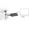 Video adaptérový kábel DeLOCK 62597 0,25 m HDMI Type-A VGA D-Sub 3,5 mm USB Type-A čierny