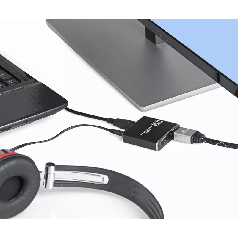 Gembird UHG-4K2-01 USB grafický adaptér čierny