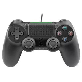 Káblový gamepad TRACER SHOGUN PRO čierny — 16 tlačidiel, analógový/digitálny, 1,5 m kábel, vibrácie, PC/PS4/PS3