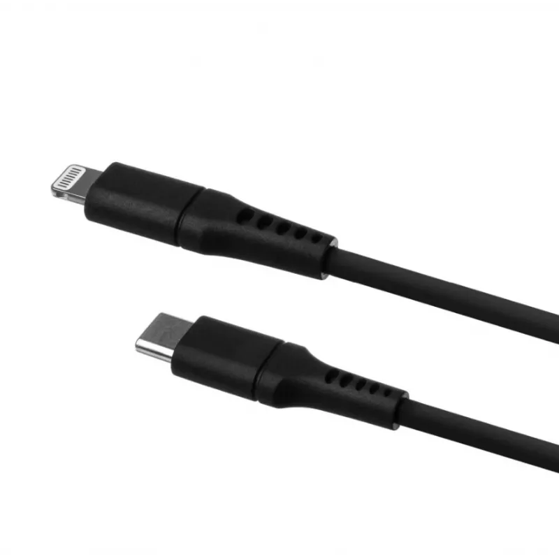USB-C na Lightning pevný kábel FIXED FIXDLS-CL12-BK 1,2 m tekutý silikón