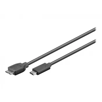 Wentronic goobay - USB kábel - Micro-USB Type-B (konektor samec) na USB-C (konektor samec) - USB 3.1 - 60 cm - obojstranný C konektor (67995)